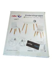 Kinderstuhlset aus Holz roba Kindermöbel Set aus 2 Kinderstühlen und 1 Tisch 