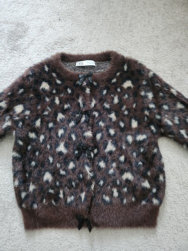 Zara strickjacke braun - strickjacke, leo