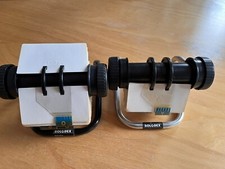 2 x Vintage Rolodex Modell 5024X Schwarz+Silber Alu original Rollkartei