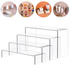 4 x Etagen Acryl Display Stand Riser Plexiglas Einzelhandel Shop Tier Nagellack