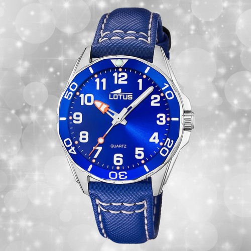 Armbanduhr leder blau - armbanduhr,