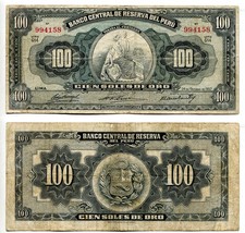 100 Soles de Oro Peru