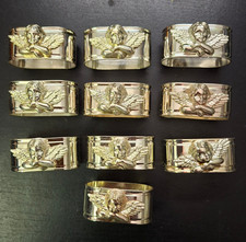 10 Serviettenringe aus Metall