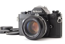 Nikon FM analoge Spiegelreflexkamera schwarz 35 mm Nikkor Ai 50 mm f1,4...