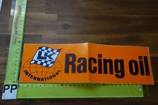 Alter Aufkleber Motorsport Tankstelle Öl LK international RACING OIL
