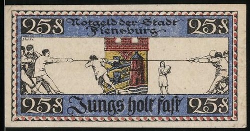 Notgeld flensburg 1920 25 - flensburg, 1920,