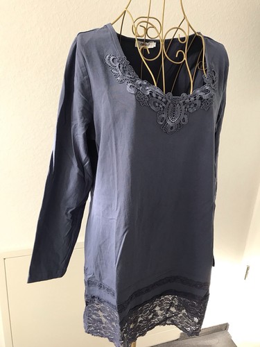 Shirt tunika indigoblau mit - tunika,