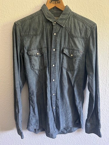 Herren jeanshemd denim - herren,