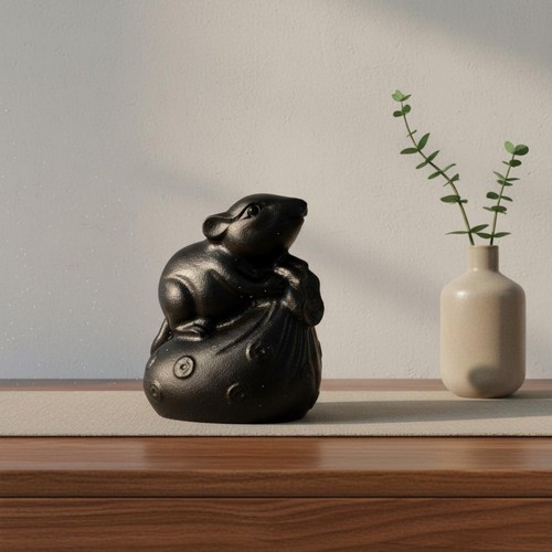 Ratte mit geldsack figur - mit,
