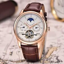 Herren Automatik Uhr - Mechanische Luxus Armbanduhr Mondphase Tag/Datum