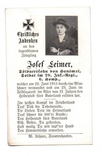 Sterbebild hansmal soldat - 1,