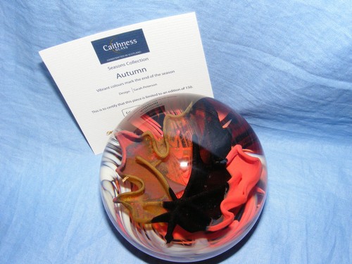 Caithness glas briefbeschwerer - caithness,