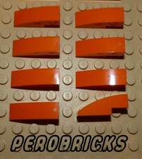 Lego Basic Technic 8x Bogen halbrund Schrägstein Dachstein 1x3 orange #50950