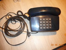 antikes altes POST TELEFON * Posttelefon Tastentelefon Schnur H1 LX * blau *