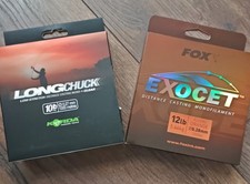 FOX EXOCET Schnur Fluoro Orange 12lb / 0,28mm ++ Korda Long Chuck 10lb/0,27mm