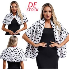 DE Damen Kunstpelz Umhang