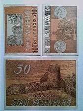 Notgeld, Stadt Wesenberg