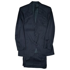 HUGO BOSS Anzug Sakko Blazer Jacke Hose Herren Business 25 L marine gestreift