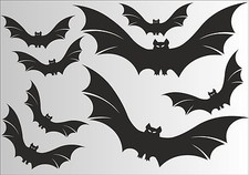 Fledermaus 8 Stück Aufkleber