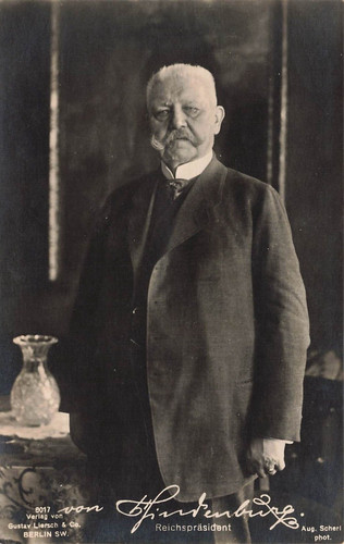 Portrait reichspräsident von - portrait,