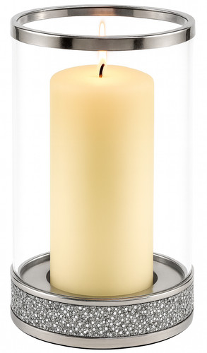 Windlicht glas rund 24cm - glas,
