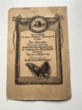 Urkunde ehem. IR 187 Kiel Kriegerkameradschaft Ehrenurkunde 15 Jahre von 1940