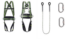 Sicherheitsgurt bis 140kg geprüft Klettergurt inkl. Seil 2m Baumpflege 