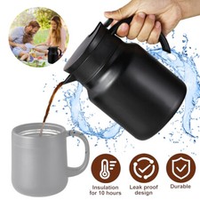 1000ml Isolierkanne Edelstahl Thermoskanne mit Quick Tip Verschluss Kaffeekanne