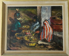 Hannes Wiemann, Original Ölgemälde, Guatemala Straße Verkäufer Händler Bazar