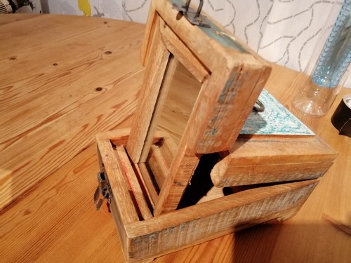 Schatzkiste holz spiegel - schatzkiste,