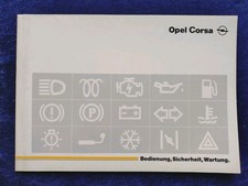 Opel Corsa A Betriebsanleitung Bedienungsanleitung 11.1991