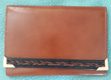 1 x  braune Geldbörse, Damenbörse, Portomonaise   Kunstleder