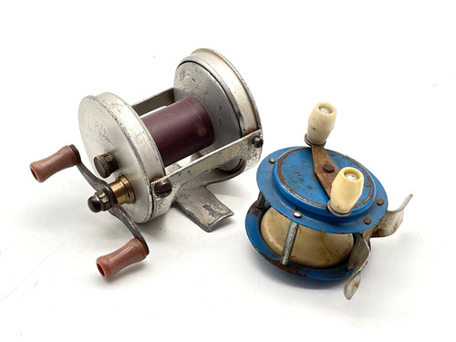 Vintage angelrolle alte - 2x,