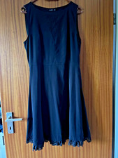 Damen Sommerkleid Abend/Cocktail-Kleid Gr.2L  Spitzen-Saum Schwarz TOP Maße?