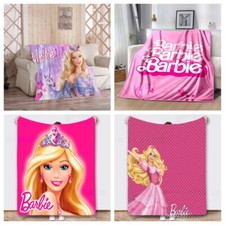 Kinder 3D Barbie Flanelldecke