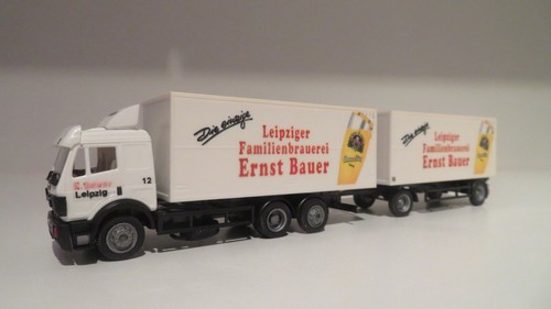 Herpa hängerzug mercedes benz - mercedes,