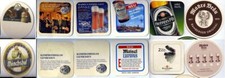6 Bierdeckel: Kulmbacher Mönchshof, Bamberg: Keesmann Bräu, Maisel, Mahrs Bräu