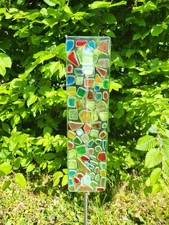 Gartenstecker glas abstrakt - glas,