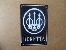 BERETTA - Hersteller von Schusswaffen,Vintage Blechschild