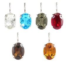 6 verschiedenfarbige Glas /