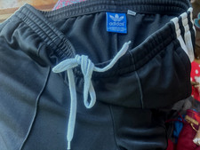 Vintage Adidas Sporthose lang Gr.L schwarz