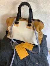 Fendi Chameon, Schultertasche Umhängetasche, gelb beige, Leder