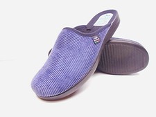 Herren-Hauspantoffeln, waschbar, Größe 45, Fly Flot, Cord, grau, P2045