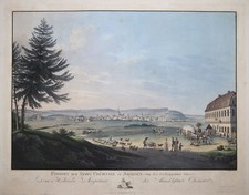 Chemnitz Original Umrissradierung C.G. Hammer 1813