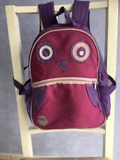 TCM Tchibo Kinder Rucksack Eulen Rucksack lila-pink