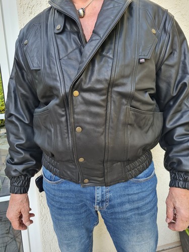 Motorradjacke l vintage - motorradjacke, gr.
