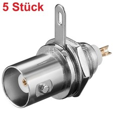 BNC 75 Ohm Buchse Kupplung Einbaubuchse Einbaukupplung Ersatzbuchse zum Einbau