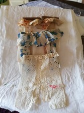 Antike Gardinen /Fenstergarnitur für die Puppenstube 