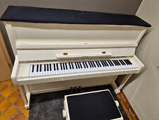 Klavier HELLAS weiß inkl. weißer Klavierbank