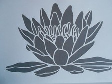 Schablone Seerose1 auf A4